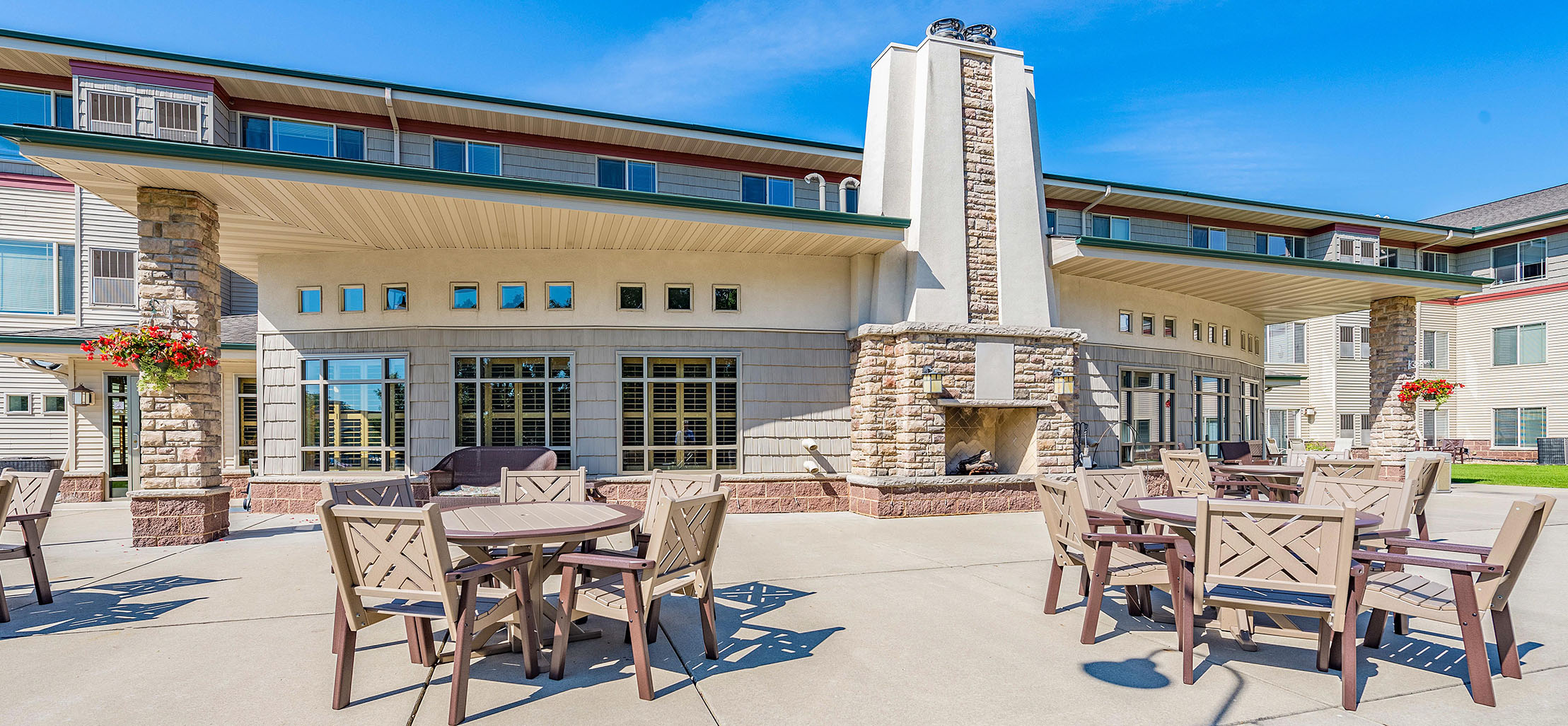 exterior of Mankato facility with stone siding - New Perspective Careers Assisted Living Careers