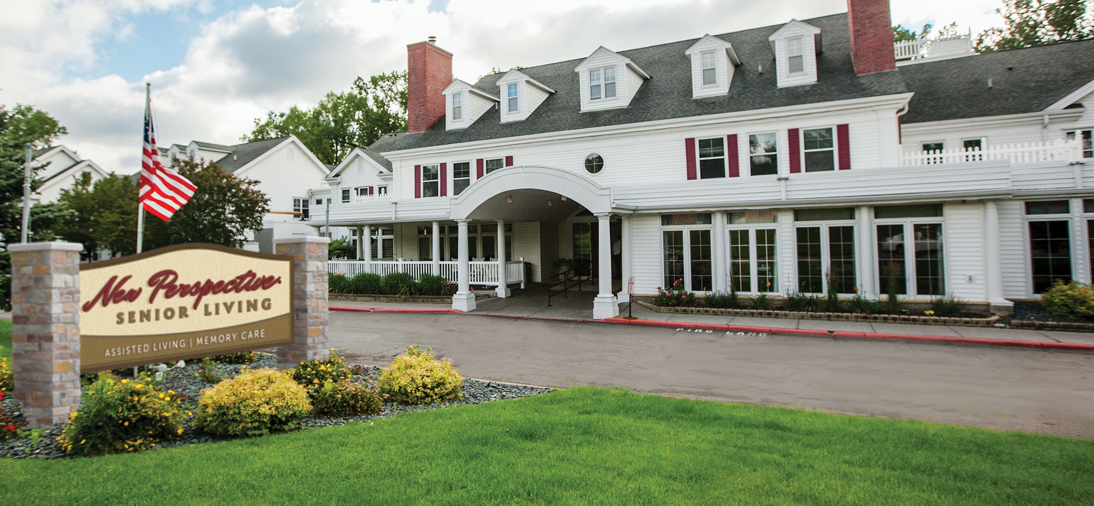 exterior of Roseville facility with white siding - New Perspective Careers Assisted Living Careers